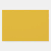 Niedliches Daisy Muster Mustard Gold und White Geschenkpapier Set (Vorderseite 3)