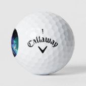 Niedliches Dämonenmädchen im Regen Golfball (Logo)
