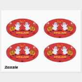 Niedliches Dancing Ghost Halloween Sticker (Blatt)