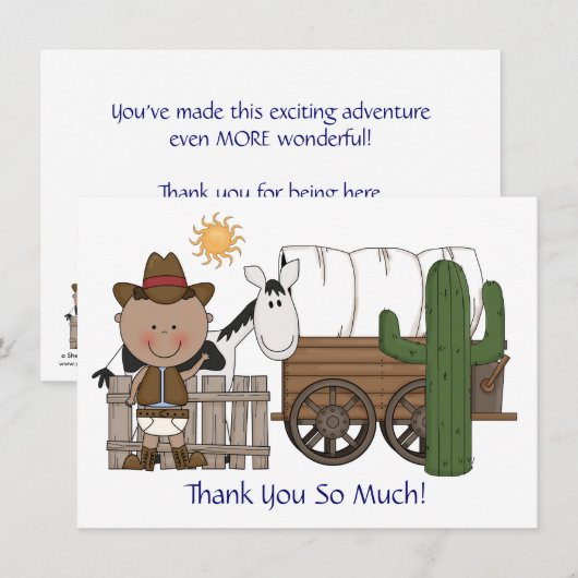 Niedliches Dankeskarte (Vorne/Hinten)