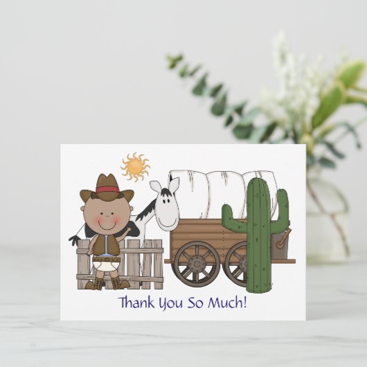 Niedliches Dankeskarte (Stehend Vorderseite)