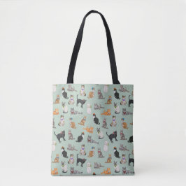 Niedliches Dapper Kätzchen-Katzen-Muster Tasche