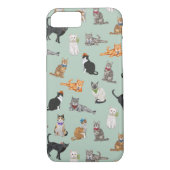 Niedliches Dapper Katzen-Muster Case-Mate iPhone Hülle (Rückseite)