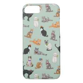 Niedliches Dapper Katzen-Muster Case-Mate iPhone Hülle