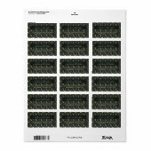 Niedliches Darkthema des verzauberten Waldes Adressaufkleber (Vorne)