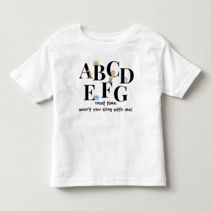 Niedliches das Alphabet-Shirt des Kindes, ABCDEFG Kleinkind T-shirt