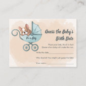 Niedliches Datum des Blue Stroll Guess Pup Begleitkarte (Vorderseite)