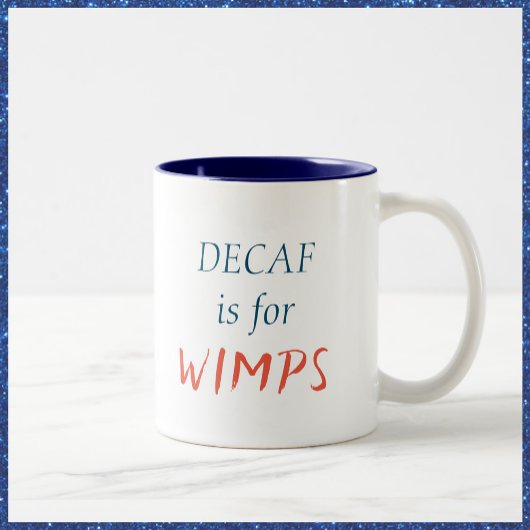 Niedliches Decaf ist für Wimps Tasse