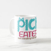 Niedliches Dekor Picky Eater Kaffeetasse (Vorderseite Links)
