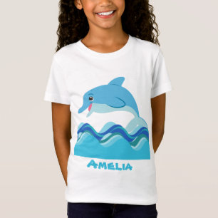 Niedliches Delphin Strandtier Name T-Shirt