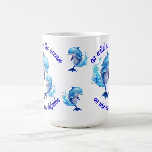 Niedliches Delphinangebot | Kaffeetasse (Mittel)