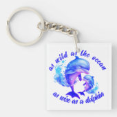 Niedliches Delphinangebot | Schlüsselanhänger (Vorderseite)