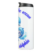 Niedliches Delphinangebot | Thermosbecher (Nach rechts gedreht)