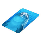 Niedliches Delphintier in der Blauen See Magnet (Linke Seite)