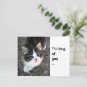 NIEDLICHES "Denken Sie an Sie" Anpassbar personali Postkarte (Stehend Vorderseite)