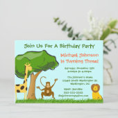Niedliches der Geburtstags-Party des Einladung (Stehend Vorderseite)