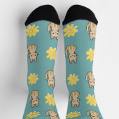 Niedliches Design Adorable Katzen mit Blume Socken (Oben)