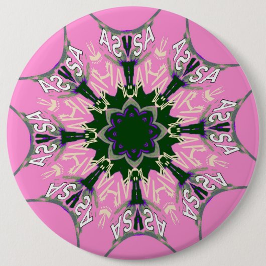 Niedliches Design der blauen und rosa Mode Button (Vorderseite)