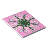 Niedliches Design der blauen und rosa Mode Notizblock (angewinkelt)