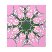 Niedliches Design der blauen und rosa Mode Notizblock (Vorderseite)