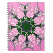 Niedliches Design der blauen und rosa Mode Notizblock (Vorderseite)