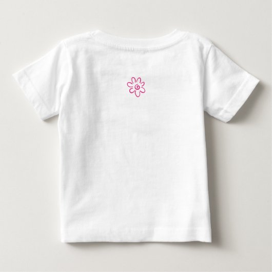 Niedliches Design der Blume Galaxy Group Baby T-shirt (Rückseite)
