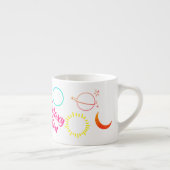 Niedliches Design der Blume Galaxy-Kombination Espressotasse (Rechts)