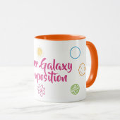 Niedliches Design der Blume Galaxy-Kombination Tasse (VorderseiteRechts)