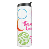 Niedliches Design der Blume Galaxy-Kombination Thermosbecher (Nach links gedreht)