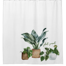 Niedliches Design der botanischen Pflanze "Pflanze Duschvorhang