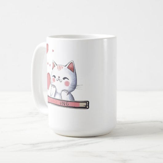 Niedliches Design der Cat-Tasse Kaffeetasse (Vorderseite Links)