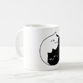 niedliches Design der Liebe Yan und Yang Kaffeetasse (Vorderseite Links)