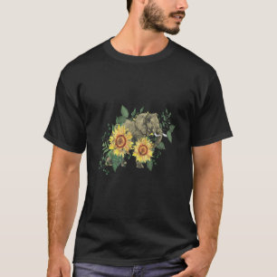 Niedliches Design der Taschen für Sonnenblumen T-Shirt