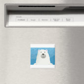 Niedliches Design des Weißpolarbären Magnet (In Situ (Geschirrspüler))