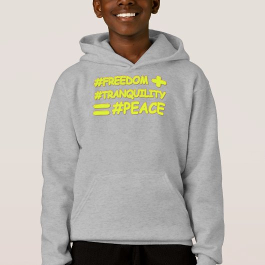 niedliches Design "FRIEDENSFORMULA EQUATION". Jetz Hoodie (Vorderseite)