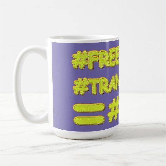 niedliches Design "FRIEDENSFORMULA EQUATION". Jetz Kaffeetasse (Links)