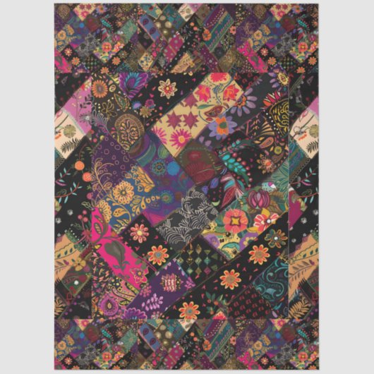 Niedliches Design für den Blumenspass Boho Seidenpapier (Vorderseite)