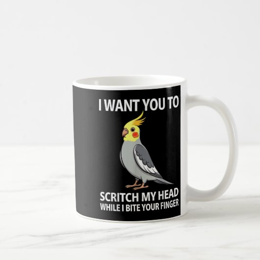 Niedliches Design für Männer Frauen Parakeet Atiel Kaffeetasse (Rechts)