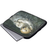 Niedliches Design für Tierfreunde Laptopschutzhülle (Vorne Knopf)