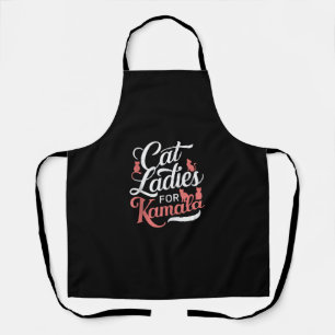 Niedliches Design - Katzen Ladys für Kamala mit Ka Schürze
