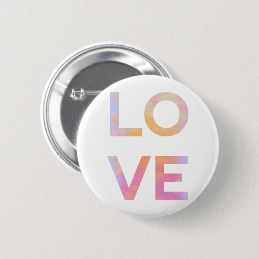 Niedliches Design mit positiver WortLIEBE Button (Vorne & Hinten)