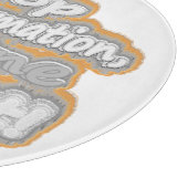 niedliches Design mit "Stopp Misinformation". Jetz Schneidebrett (Ecke)