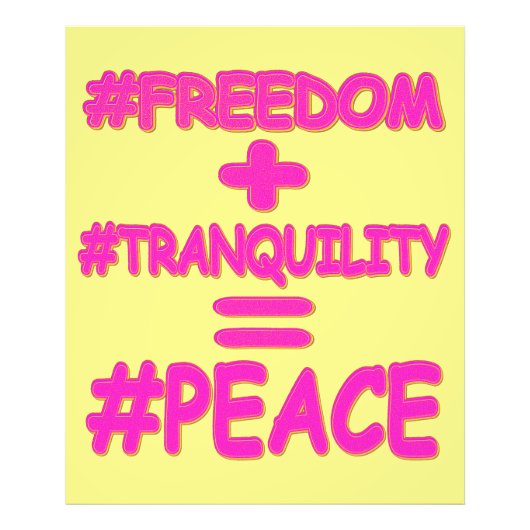 niedliches Design "PEACE EQUATION". Jetzt kaufen Fotodruck (Vorne)