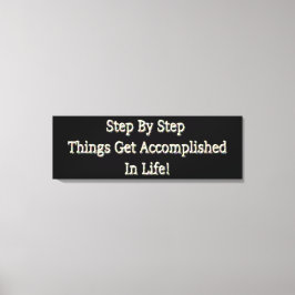 niedliches Design "Schritt für Schritt" Jetzt kauf Leinwanddruck