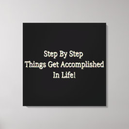 niedliches Design "Schritt für Schritt" Jetzt kauf Leinwanddruck