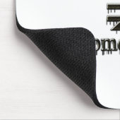Niedliches Design über einfache und harte Arbeitsb Mousepad (Ecke)