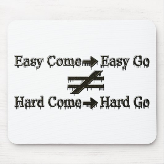 Niedliches Design über einfache und harte Arbeitsb Mousepad (Vorne)