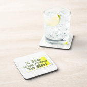 Niedliches Design über "I Be" T - Shirt Throw Pill Getränkeuntersetzer (Rechte Seite)