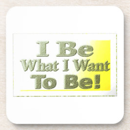 Niedliches Design über "I Be" T - Shirt Throw Pill Getränkeuntersetzer