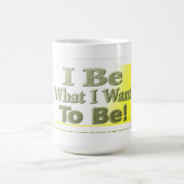 Niedliches Design über "I Be" T - Shirt Throw Pill Kaffeetasse (Mittel)